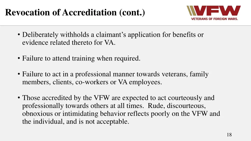 revocation of accreditation cont 1