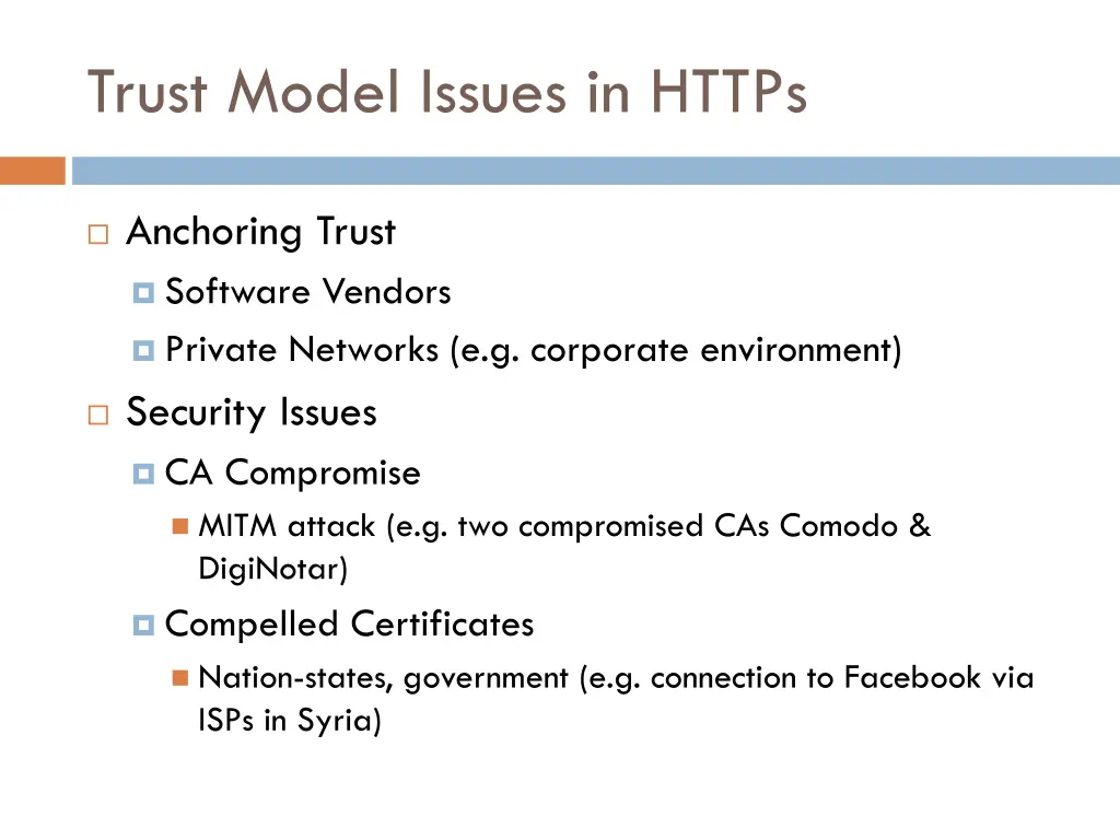 trust model issues in https 1