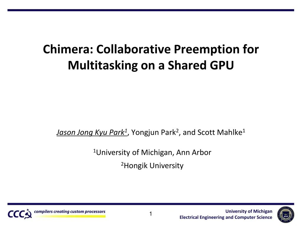 chimera collaborative preemption for multitasking