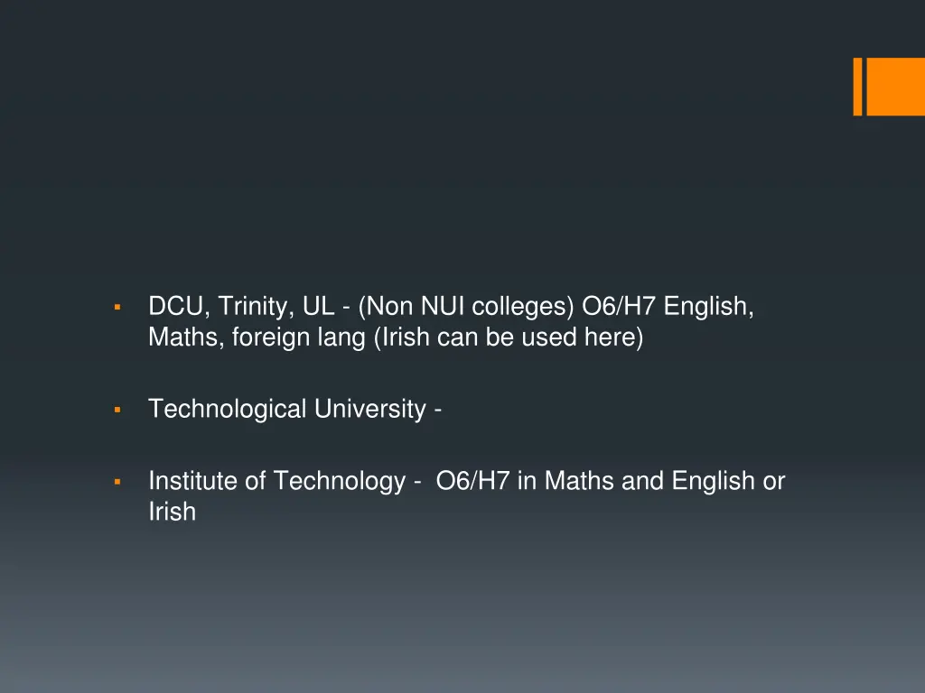 dcu trinity ul non nui colleges o6 h7 english