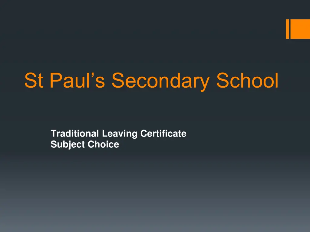 st paul s secondary school