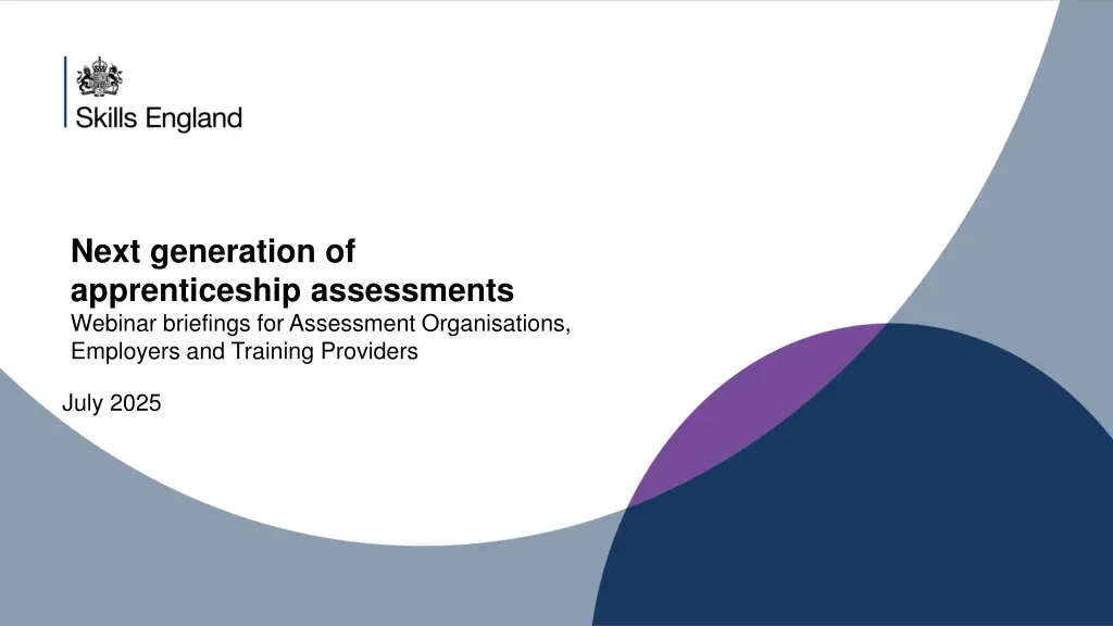next generation of apprenticeship assessments