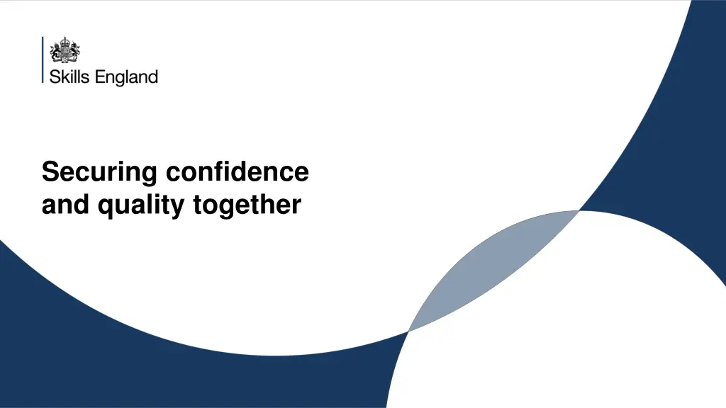securing confidence and quality together
