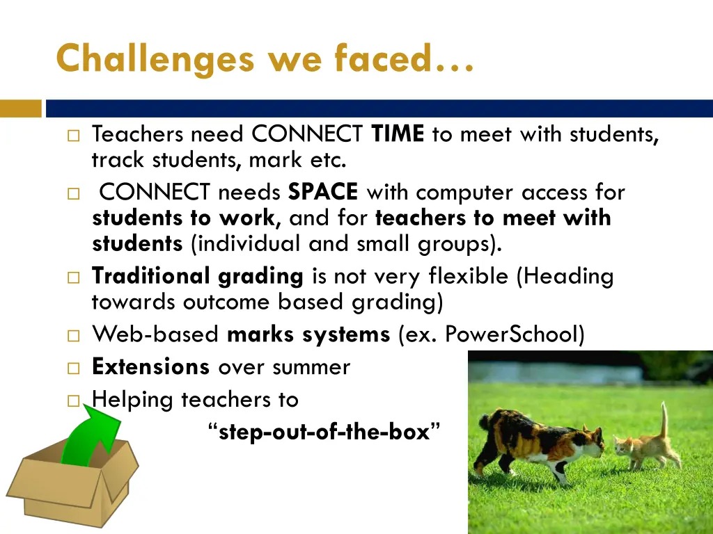 challenges we faced