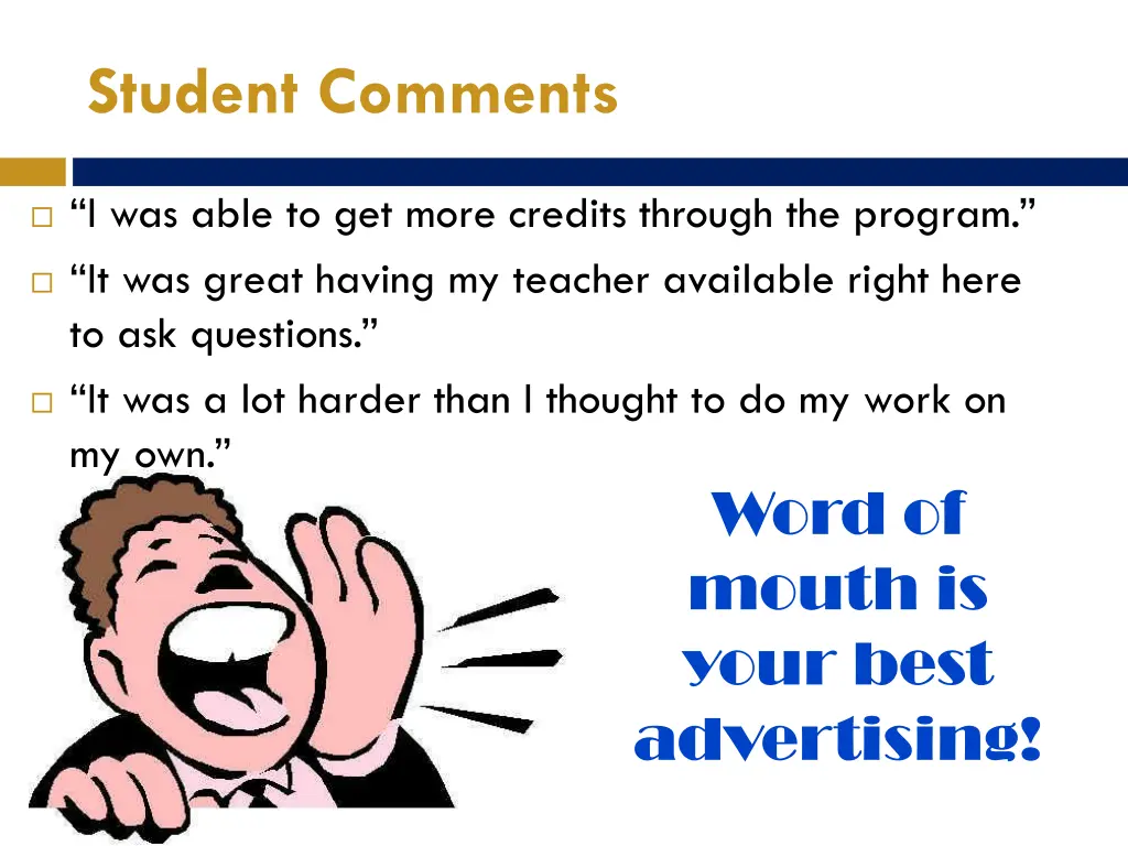 student comments