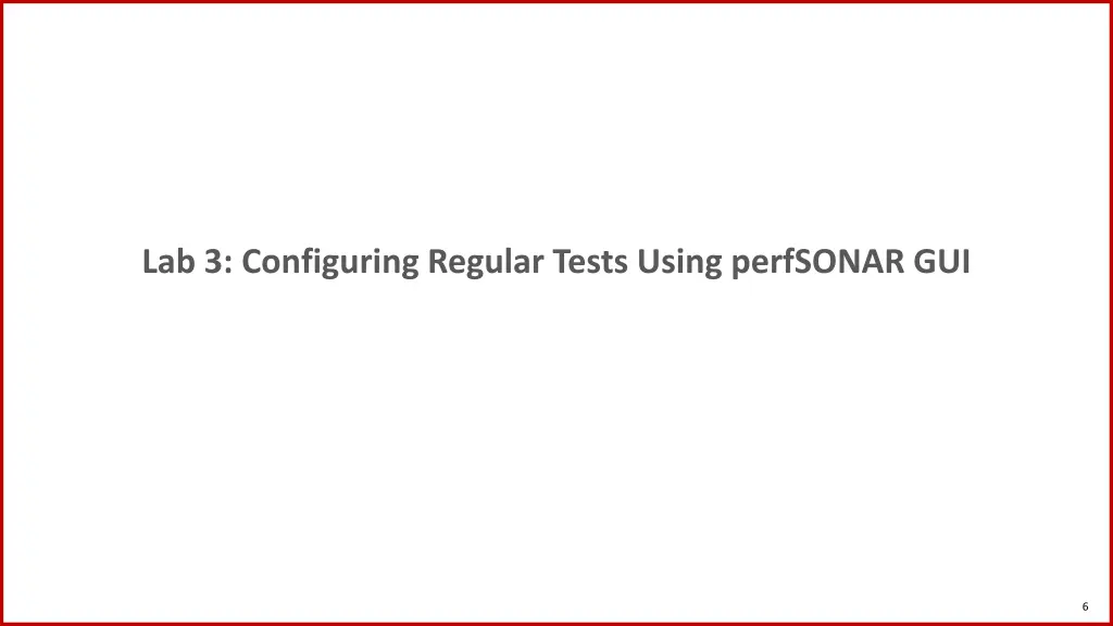 lab 3 configuring regular tests using perfsonar