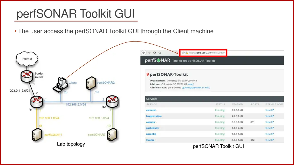 perfsonar toolkit gui 1