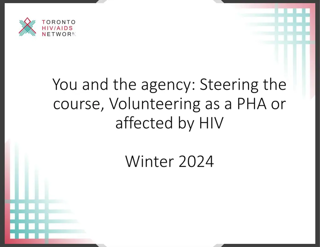 you and the agency steering the course