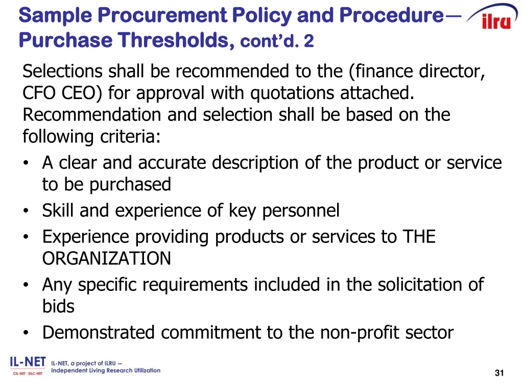 sample procurement policy and procedure sample 2