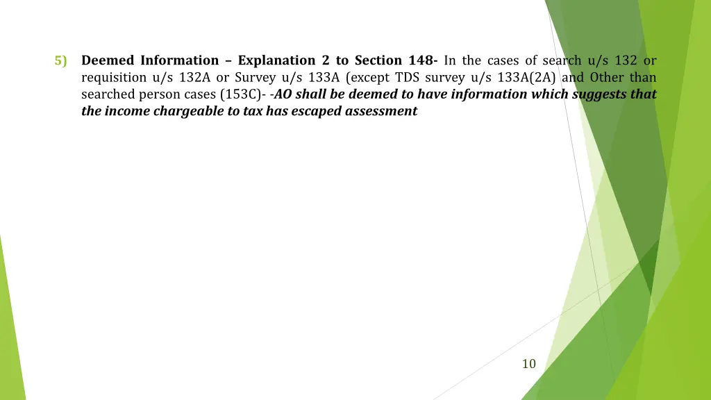 5 deemed information explanation 2 to section