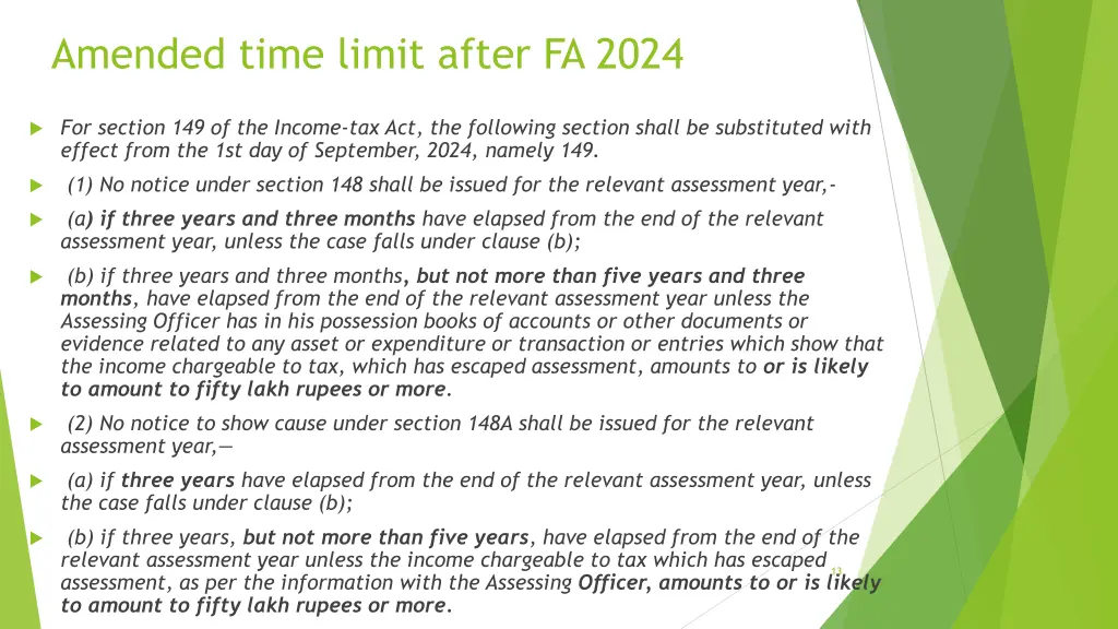 amended time limit after fa 2024