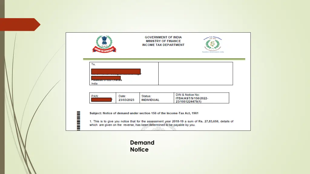 demand notice
