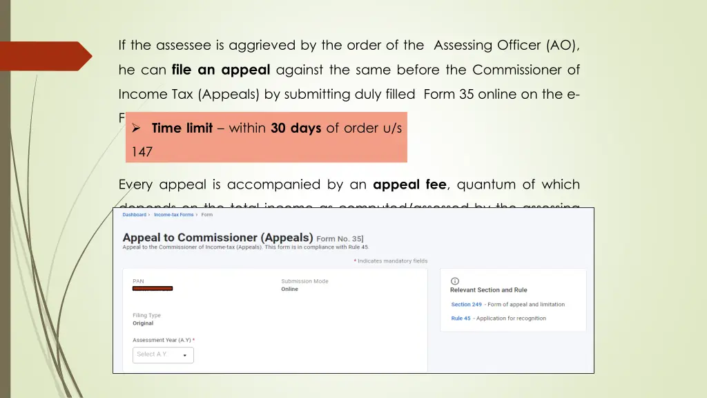 if the assessee is aggrieved by the order