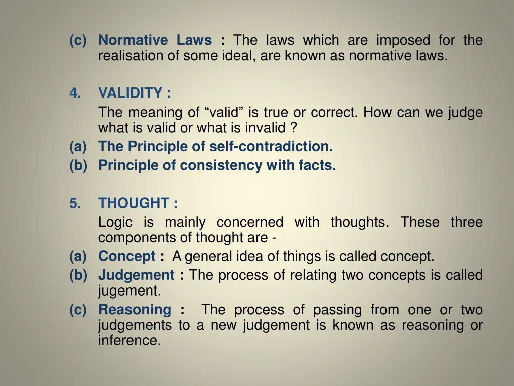 c normative laws the laws which are imposed