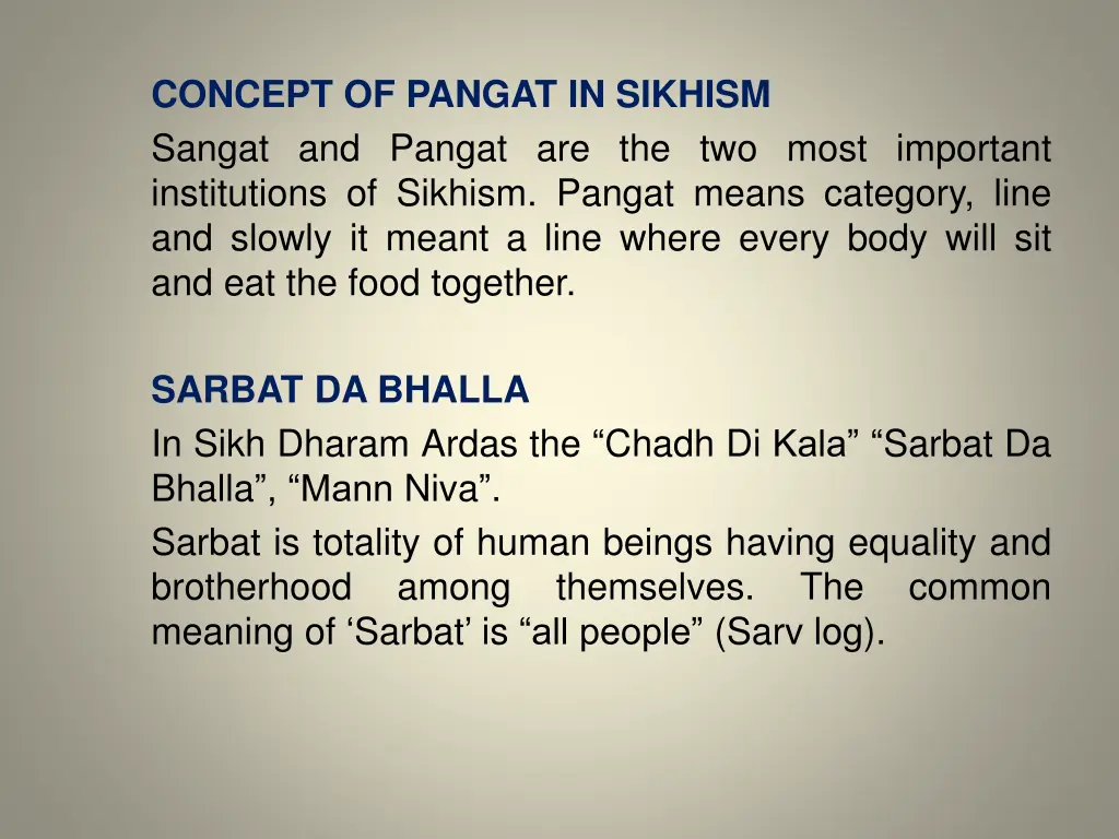 concept of pangat in sikhism sangat and pangat