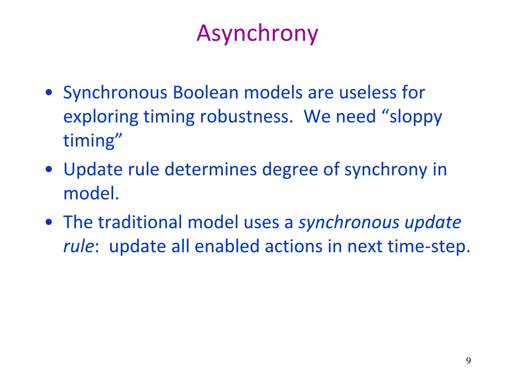 asynchrony