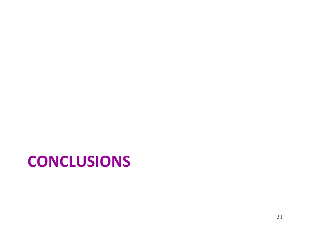 conclusions