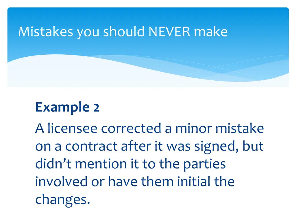 mistakes you should never make 4