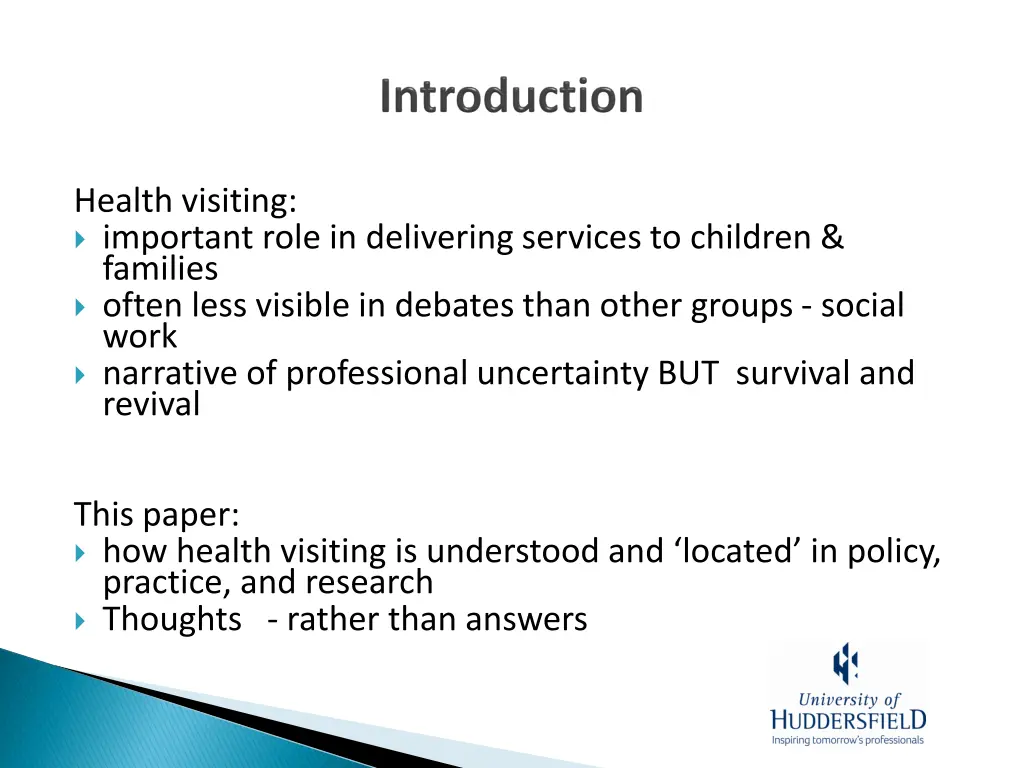 health visiting important role in delivering
