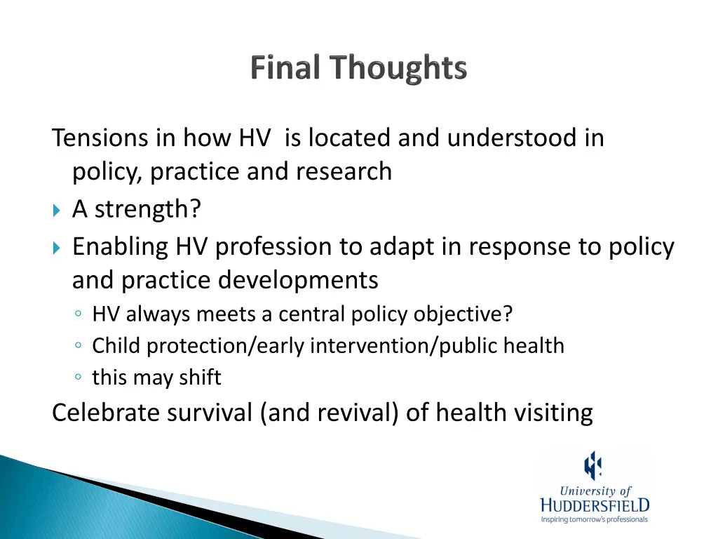 tensions in how hv is located and understood