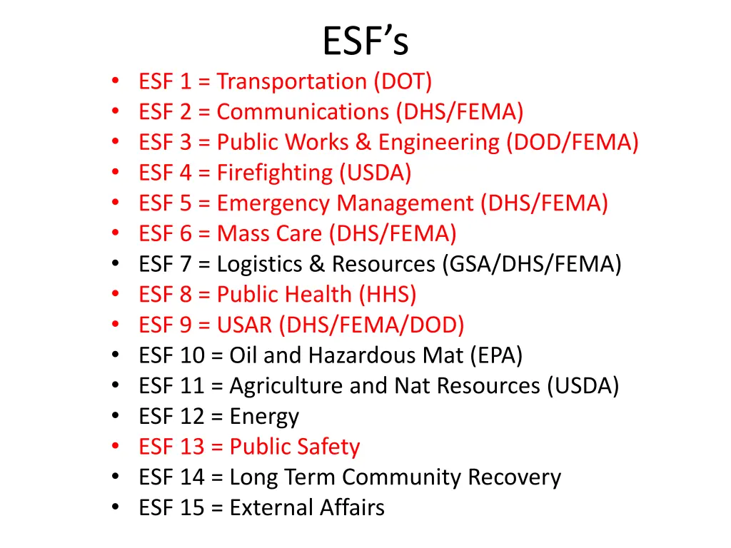 esf s