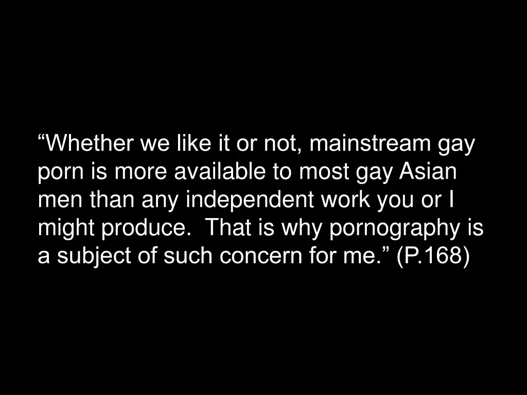 whether we like it or not mainstream gay porn