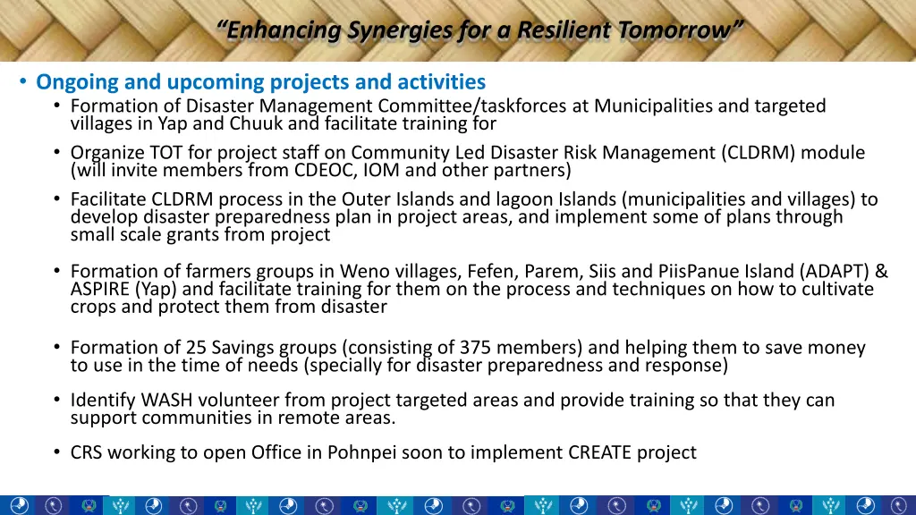 enhancing synergies for a resilient tomorrow 1