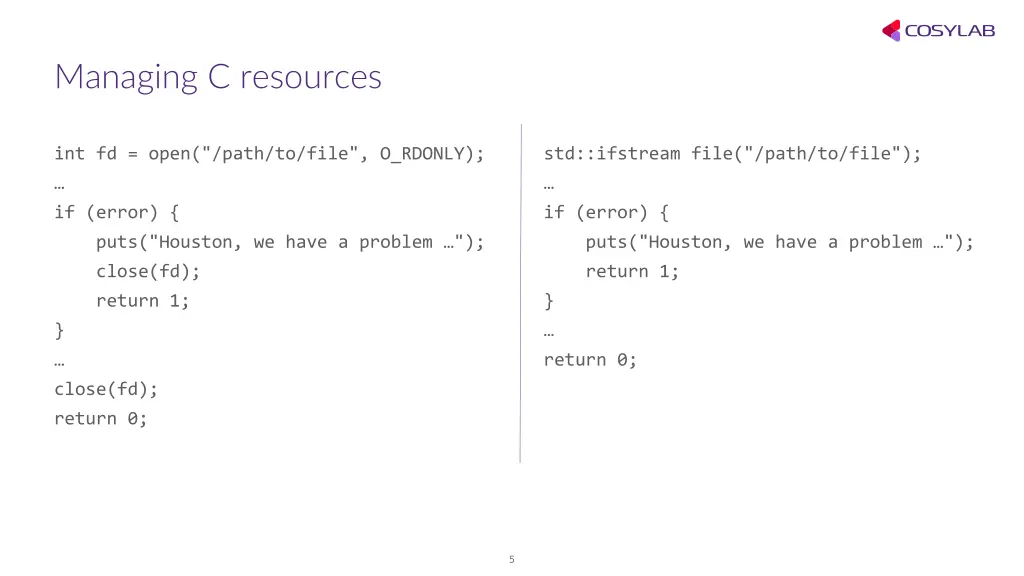 managing c resources