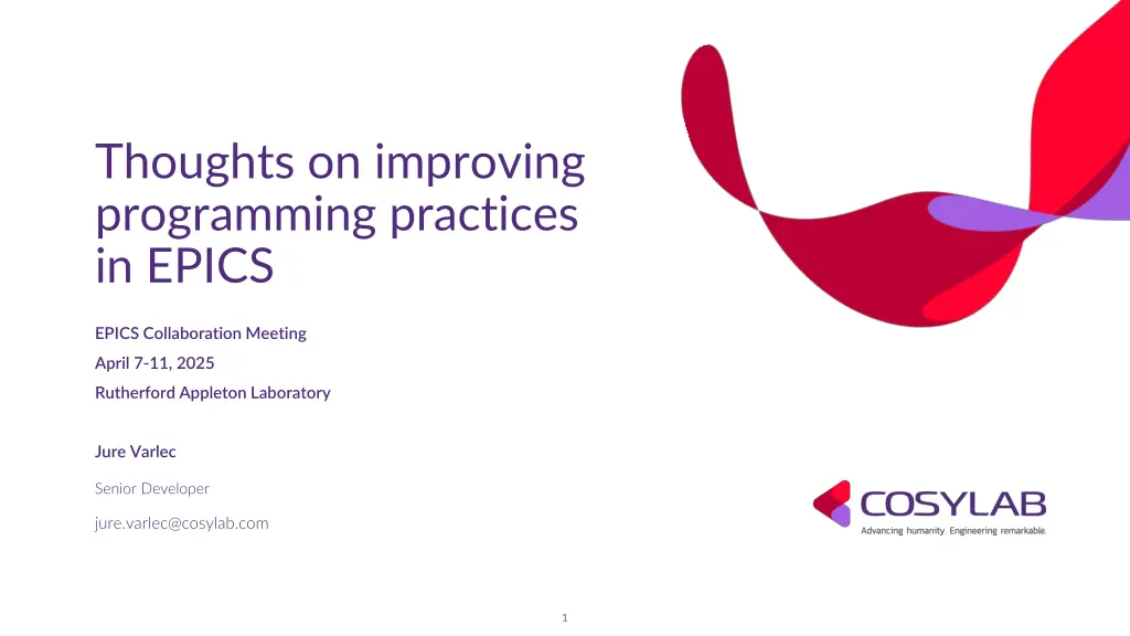 thoughts on improving programming practices