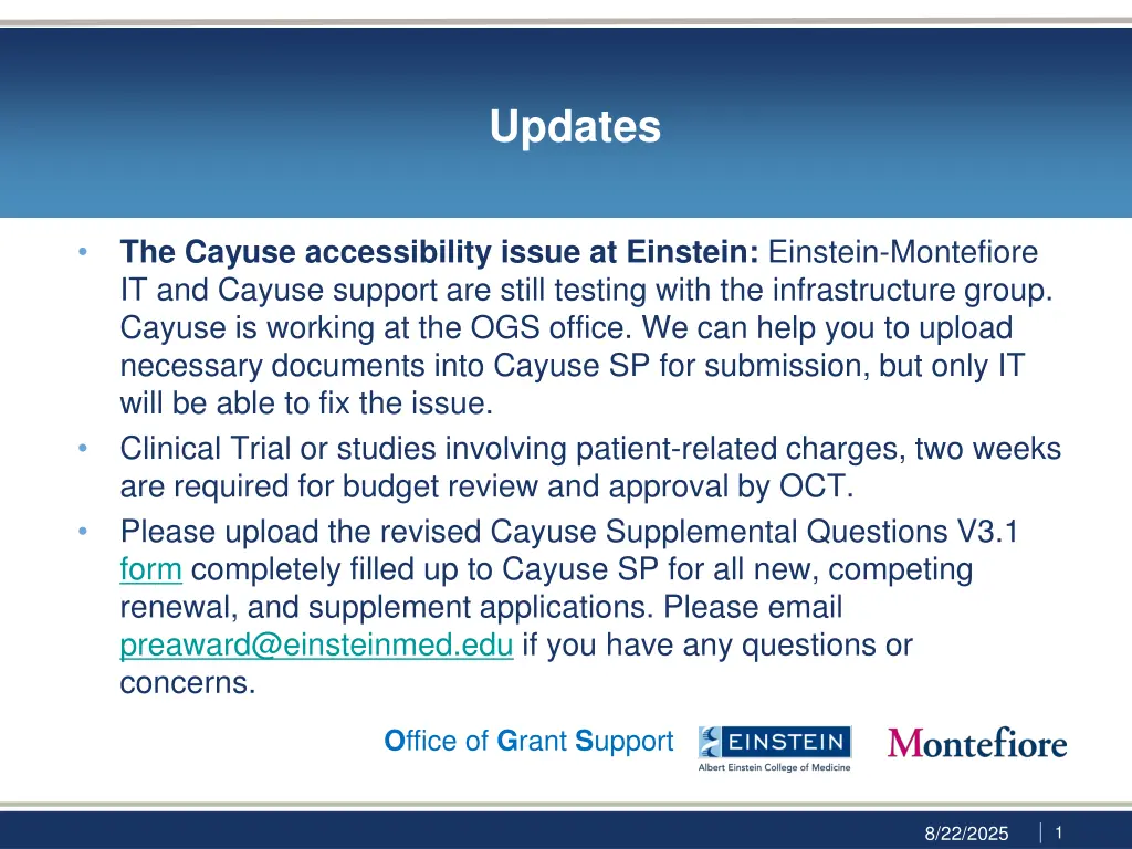 updates