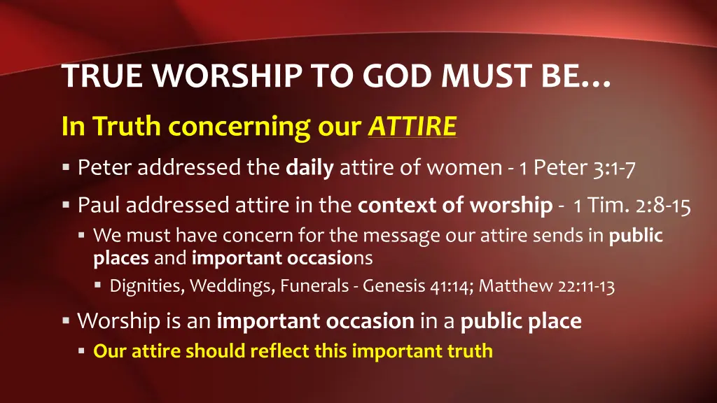 true worship to god must be 10