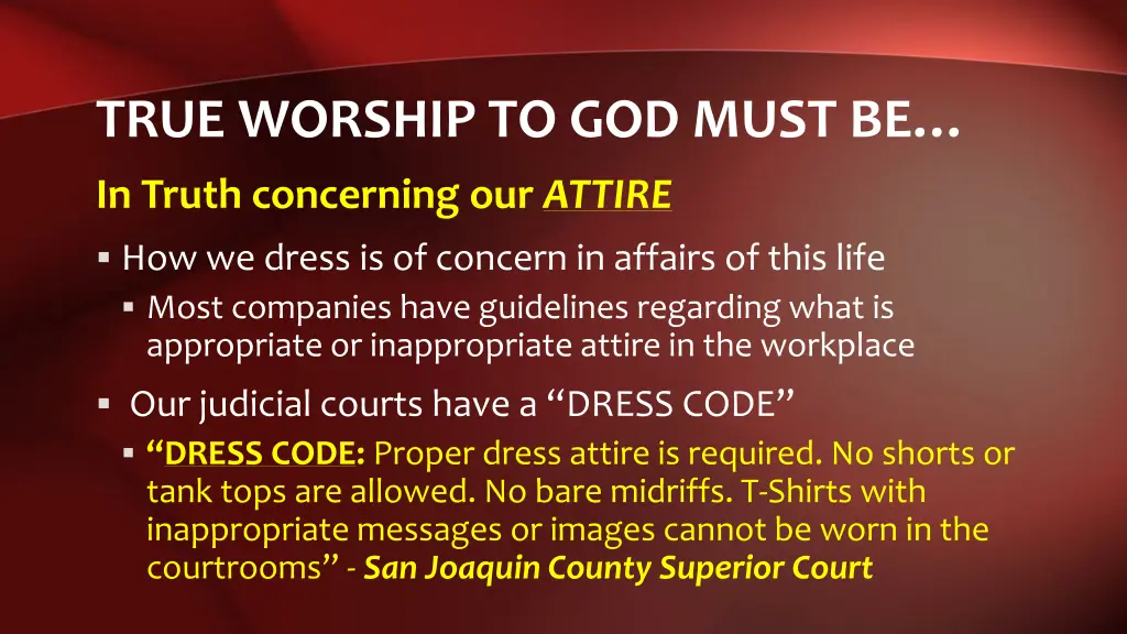 true worship to god must be 6