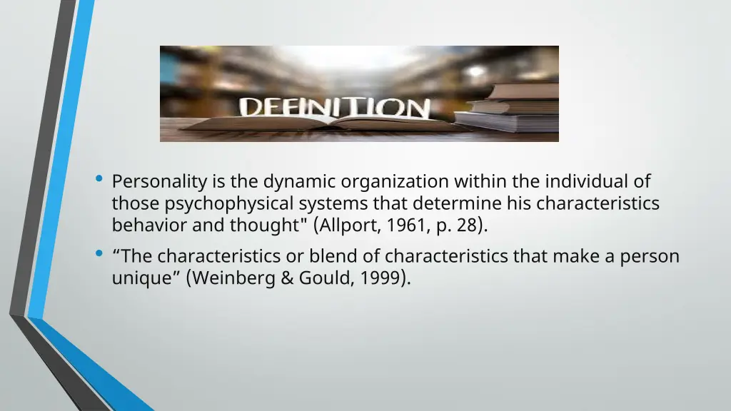 personality is the dynamic organization within