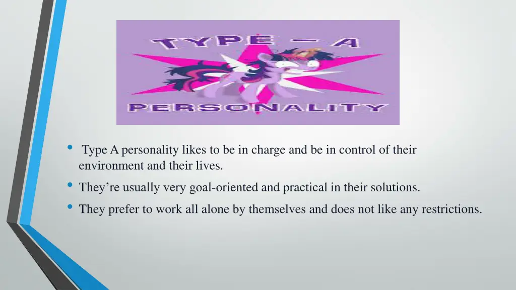 type a personality likes to be in charge