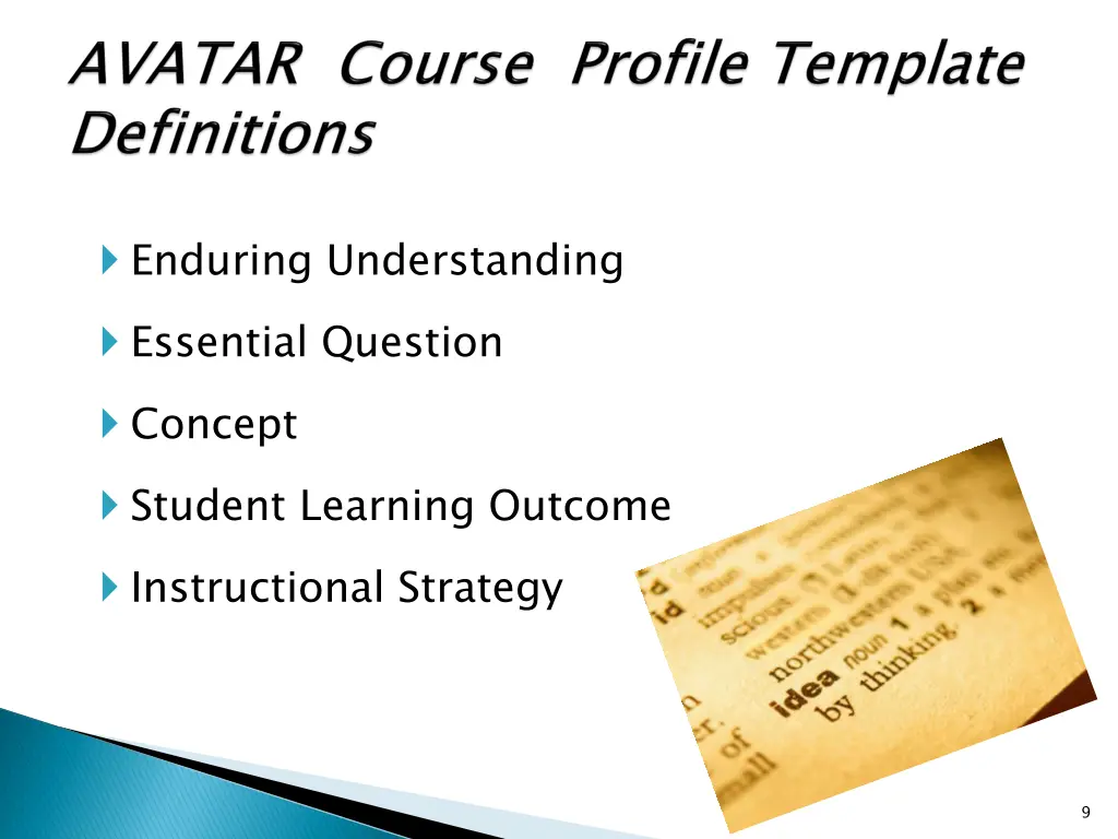 enduring understanding essential question concept