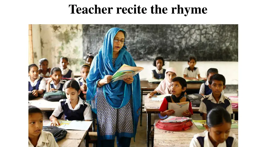 teacher recite the rhyme
