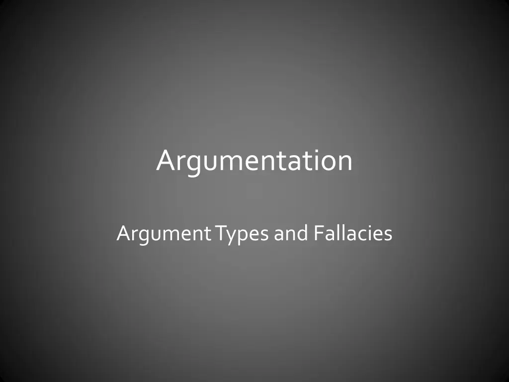 argumentation