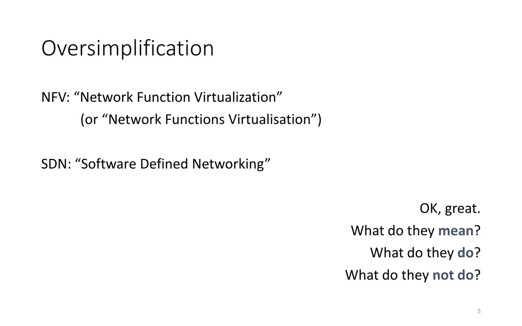 oversimplification