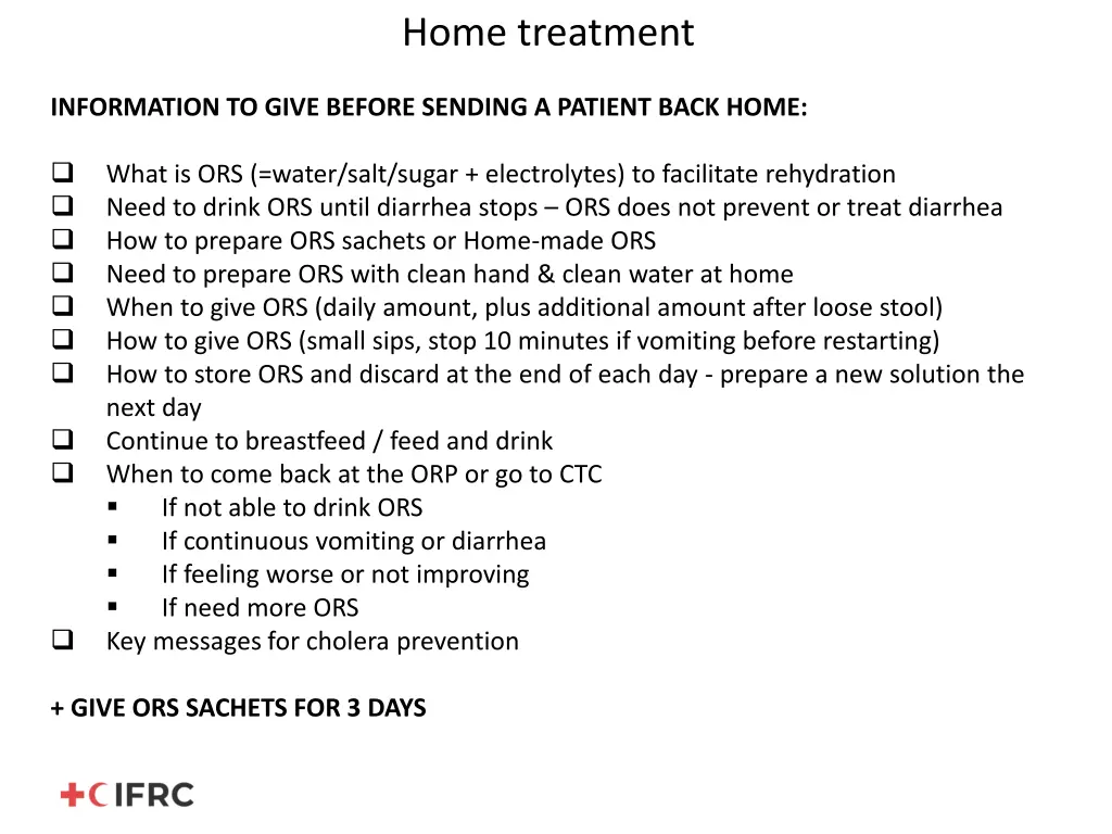 home treatment
