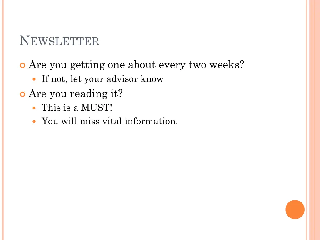 n ewsletter