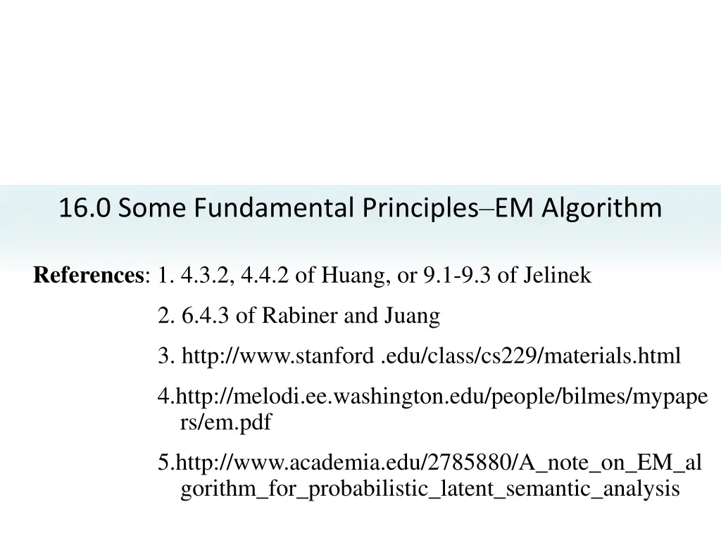 16 0 some fundamental principles em algorithm
