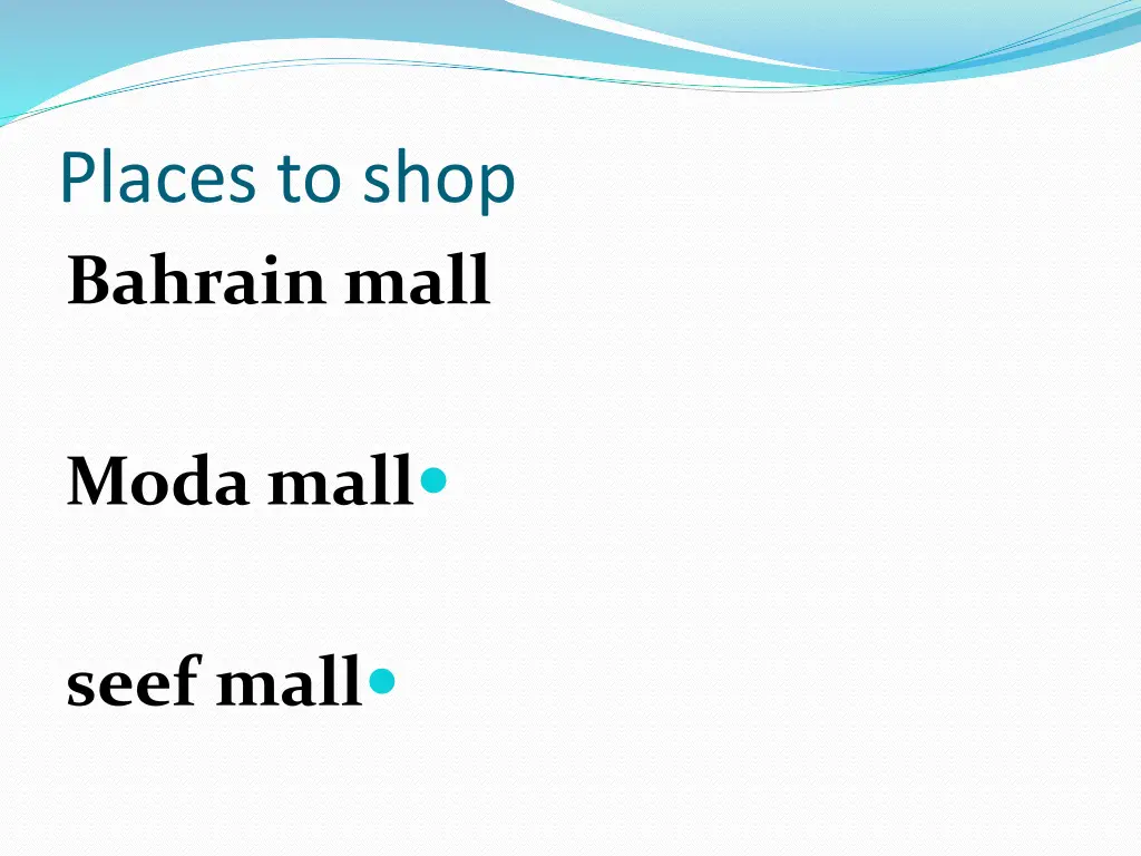 places to shop bahrain mall