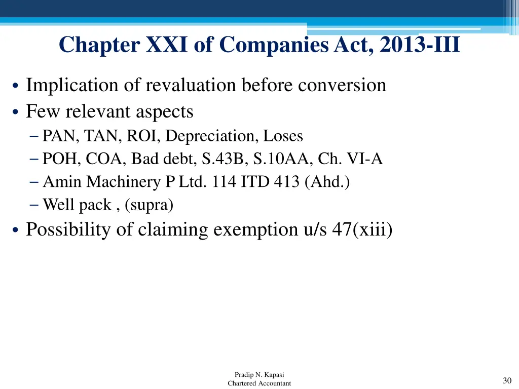 chapter xxi of companies act 2013 iii