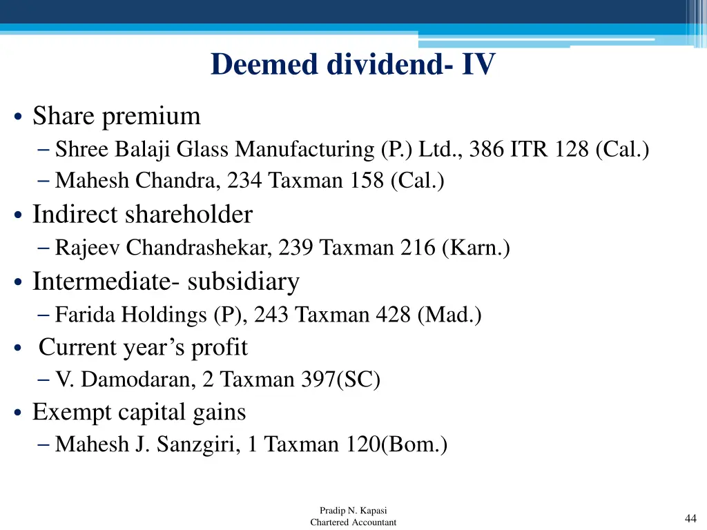 deemed dividend iv