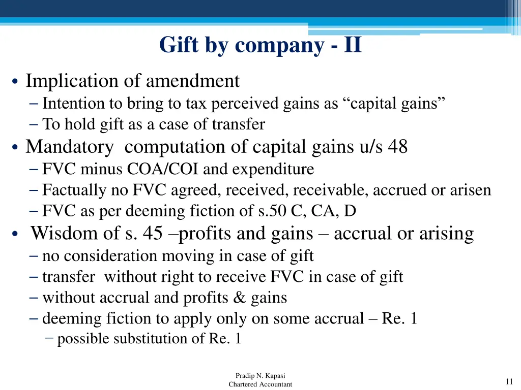 gift by company ii