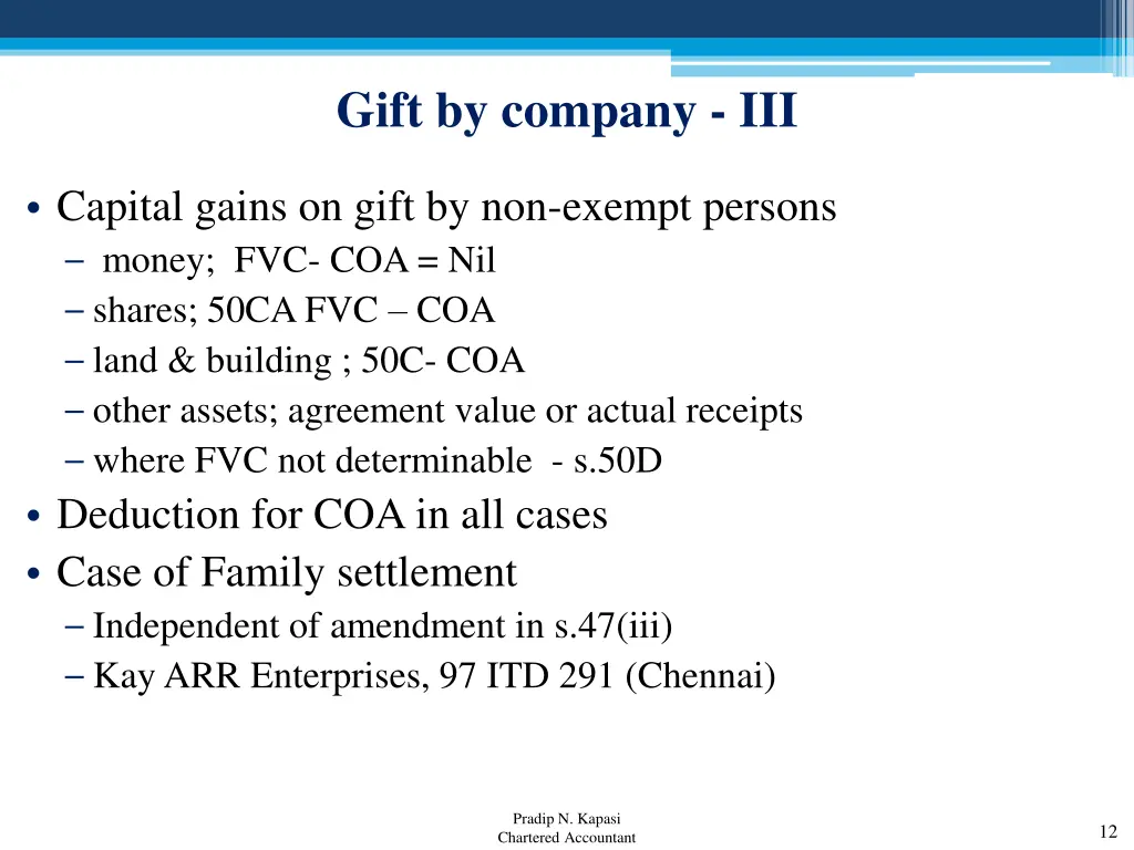 gift by company iii