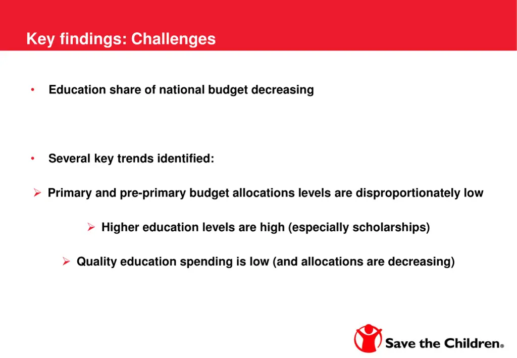 key findings challenges