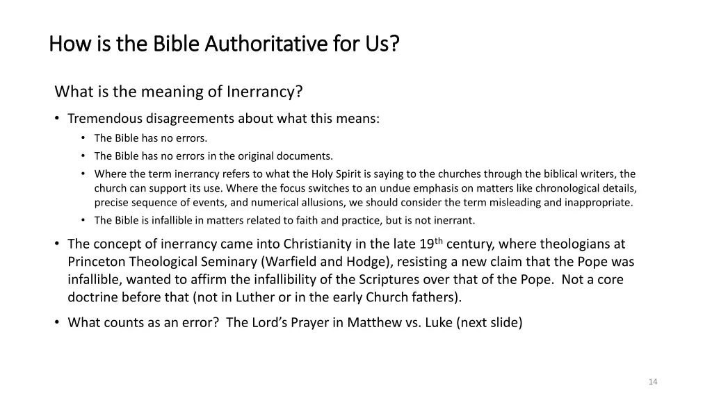 how is the bible authoritative 1