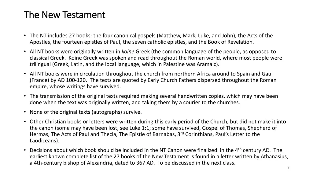 the new testament the new testament