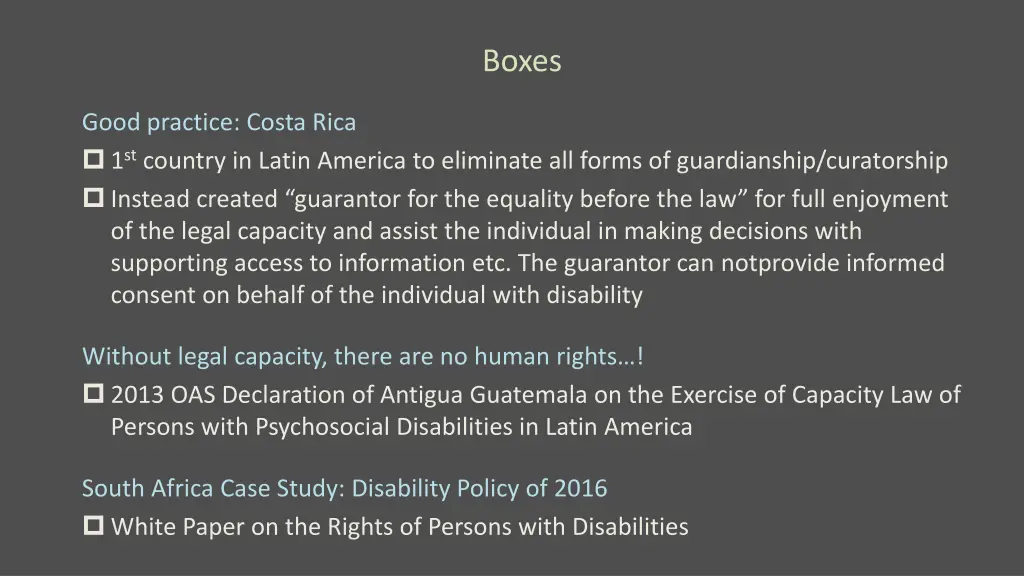 boxes